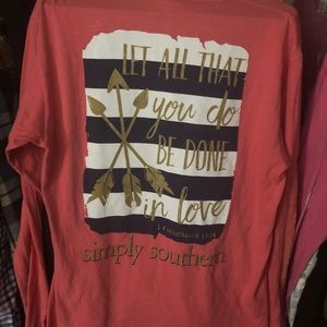 simply southern long sleeve tee